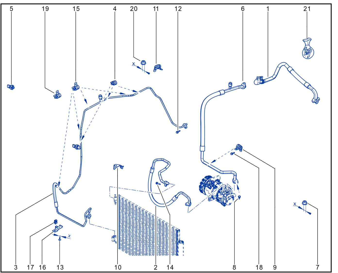 Main Air Conditioning Circuit - 01076206