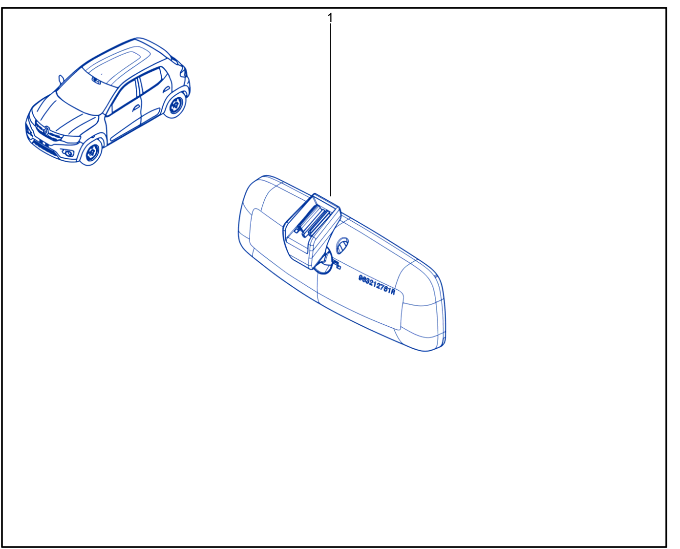 Interior Rear-View Mirror - 01076591