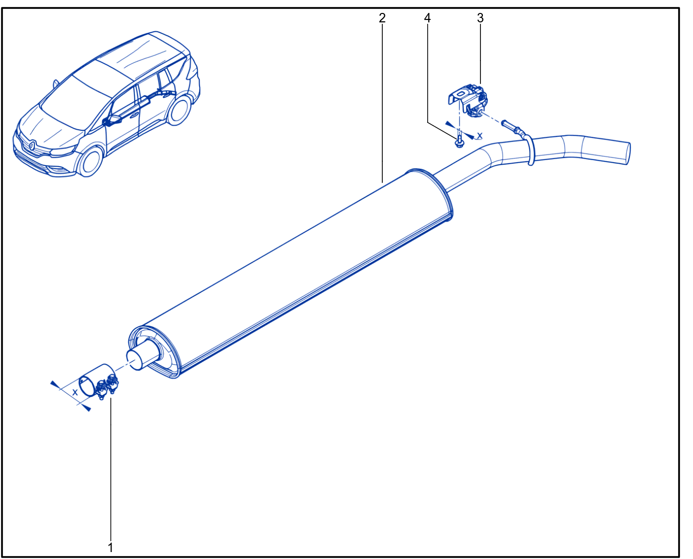 Exhaust Pipe - 01076632