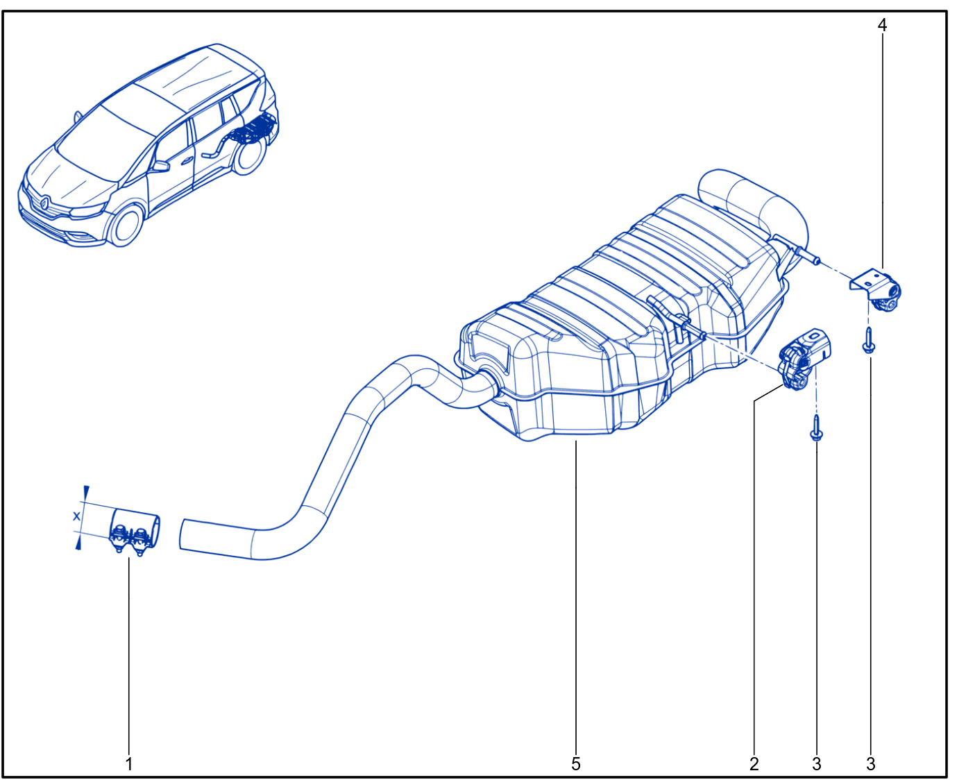 Exhaust Pipe - 01076636