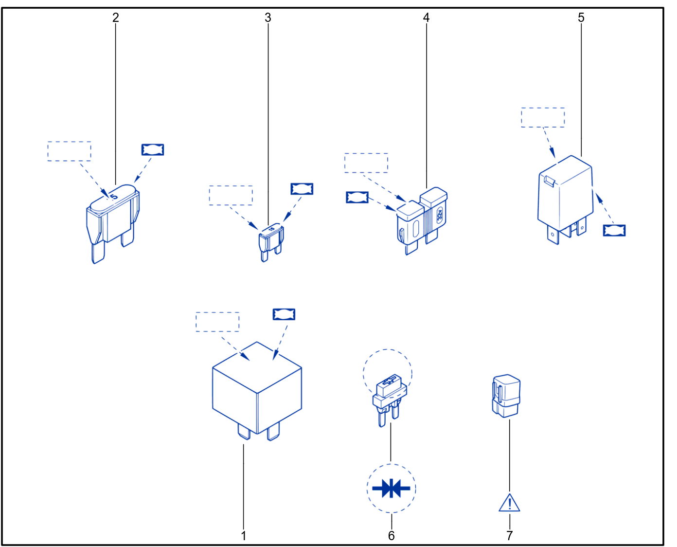 Fuse - Relay - Diode - 01076670
