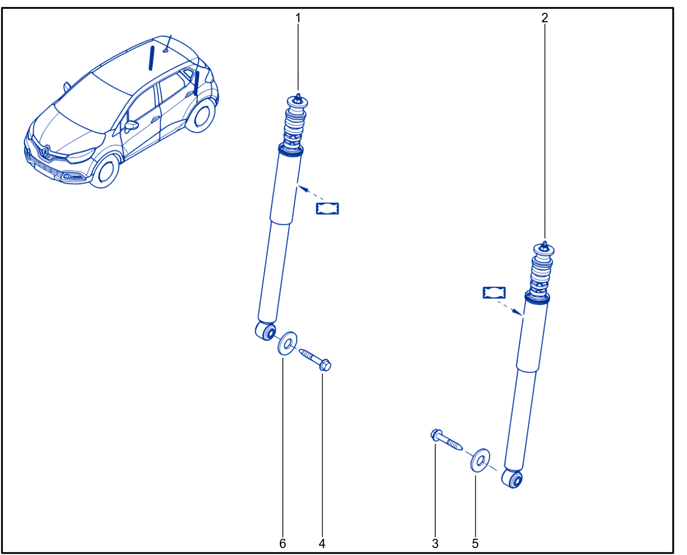Suspension - Rear Shock Absorption - 01077163