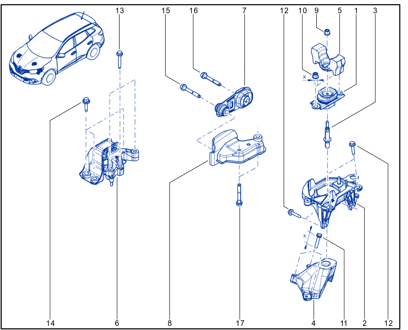 Engine And Transmission Assembly Support - 01077399