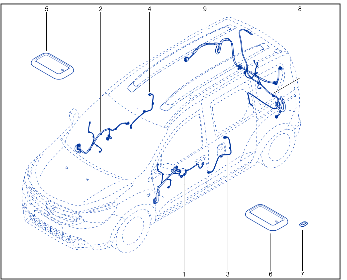 Wiring - Opening Element Components - 01078457