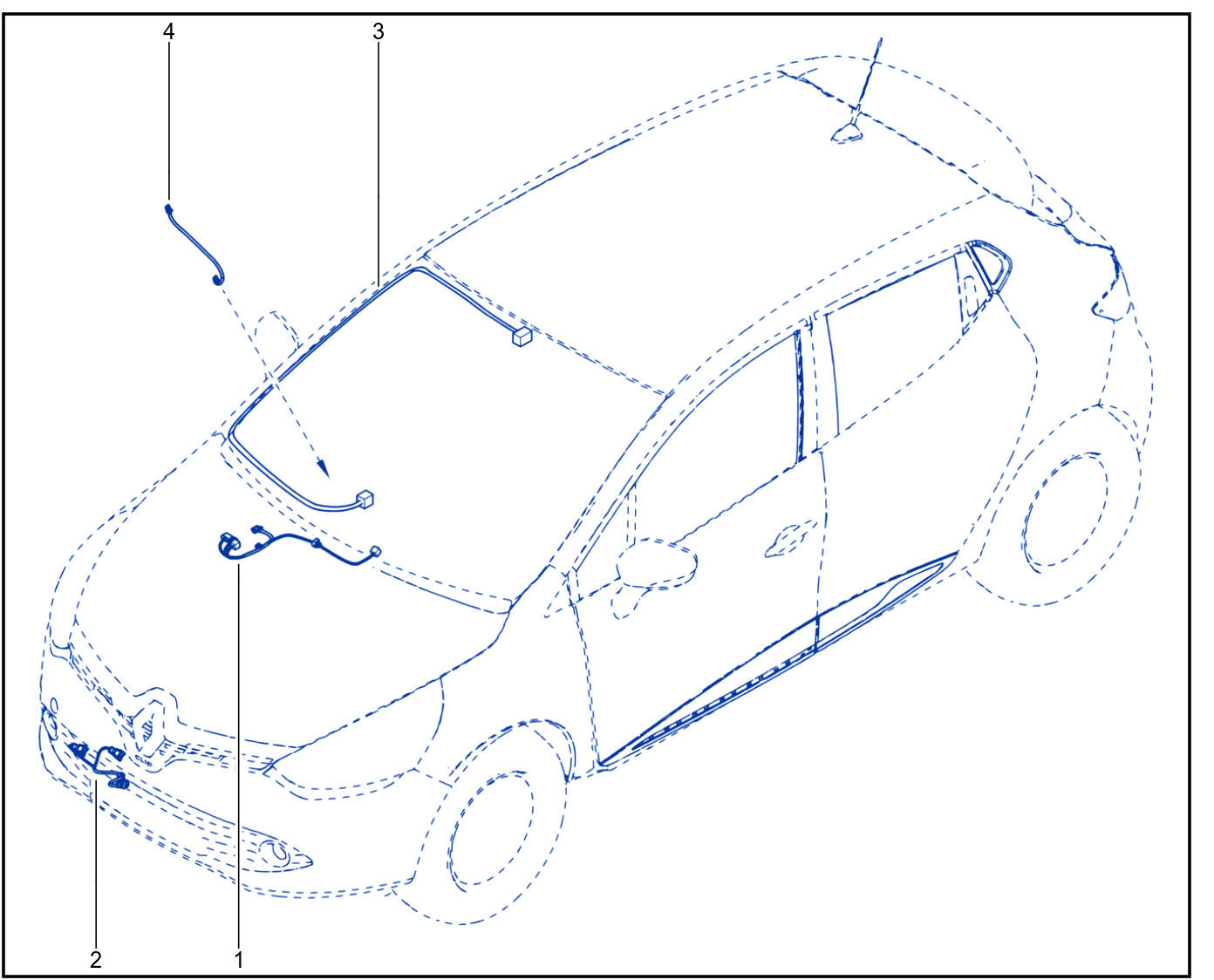 Wiring - Passenger Compartment Components - 01078576