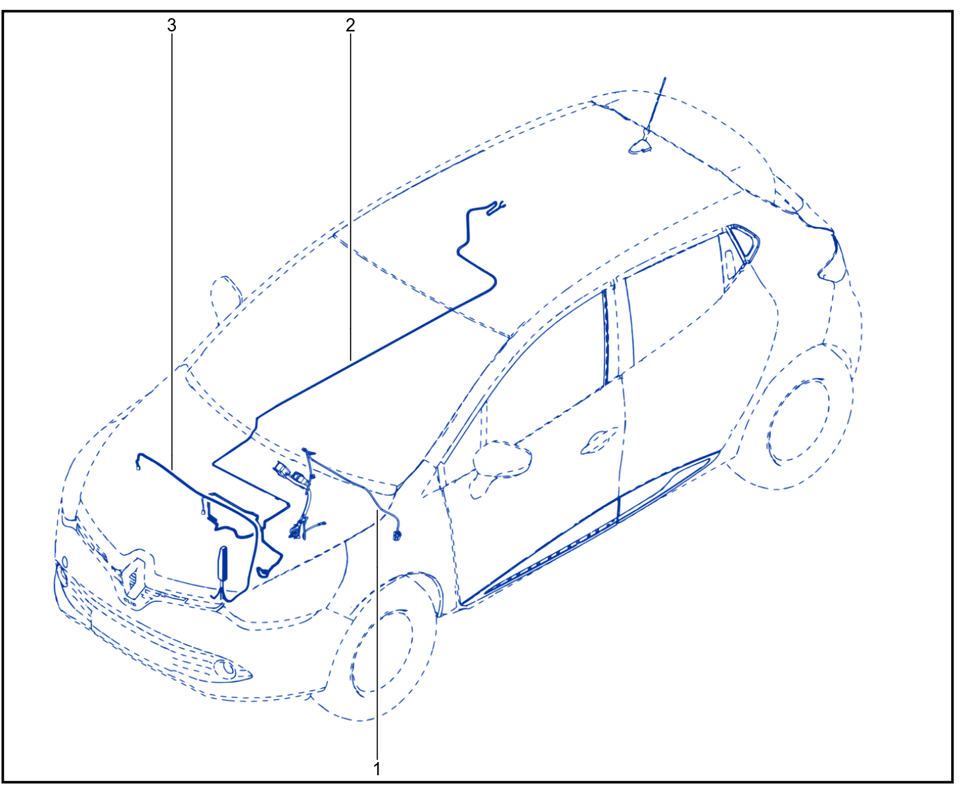 Wiring - Front End Panel Components - 01078748