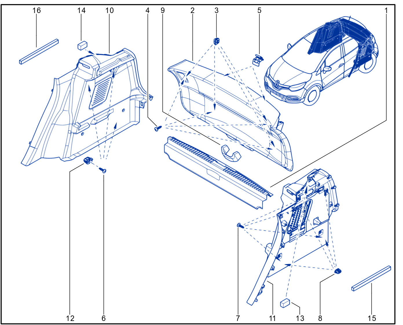 Luggage Compartment Trim - 01078971