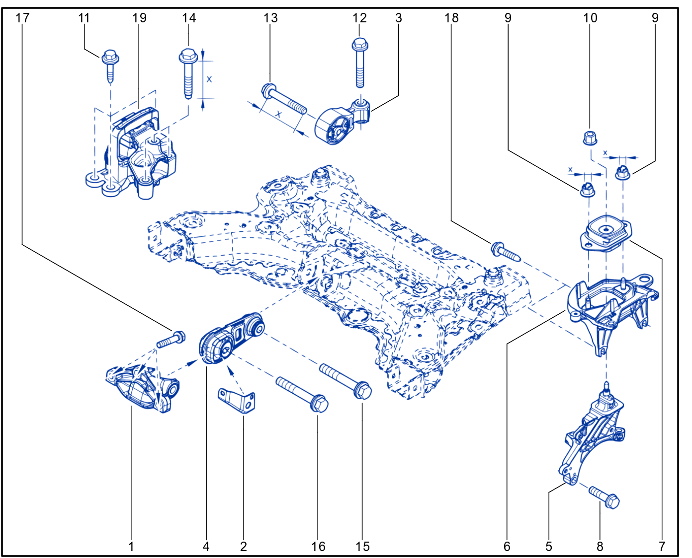 Engine And Transmission Assembly Support - 01079005