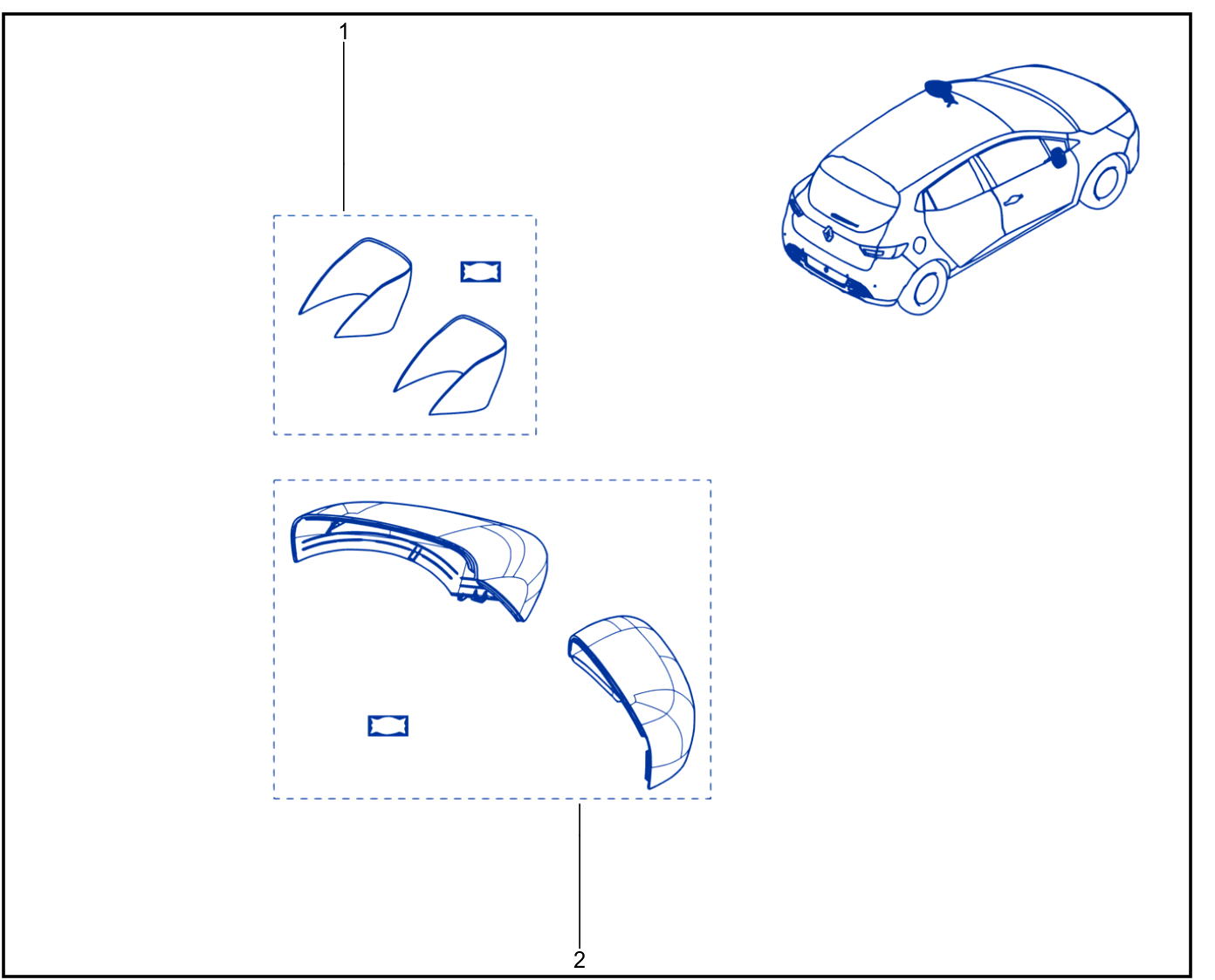 Rear View Mirror Casing - 01079250