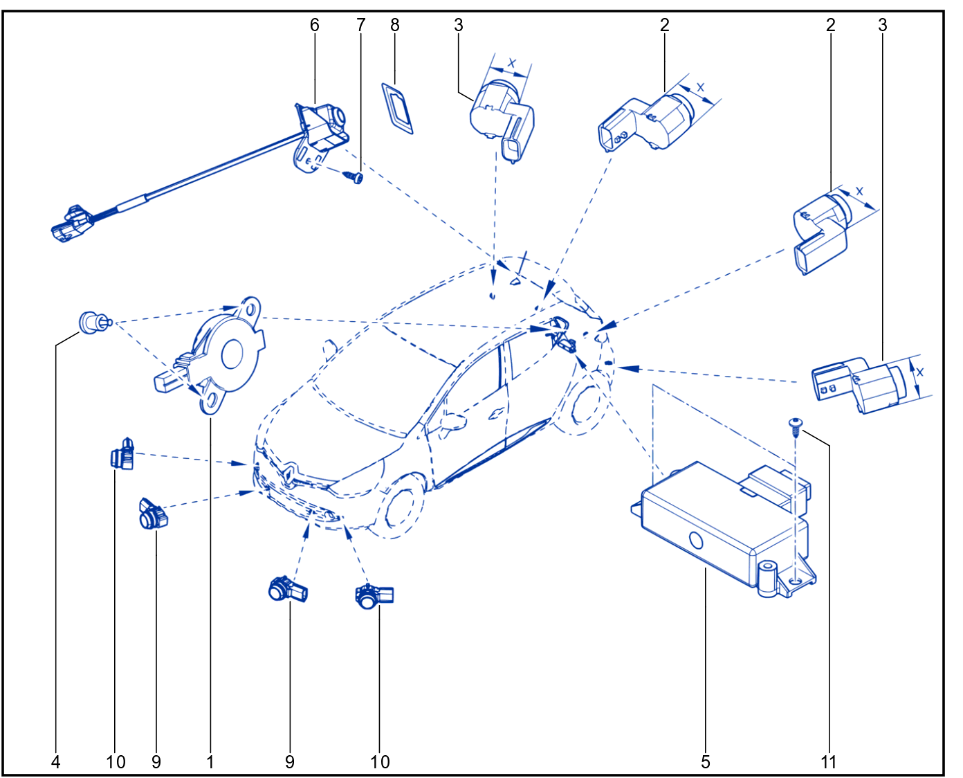 Parking Distance Control - 01079336