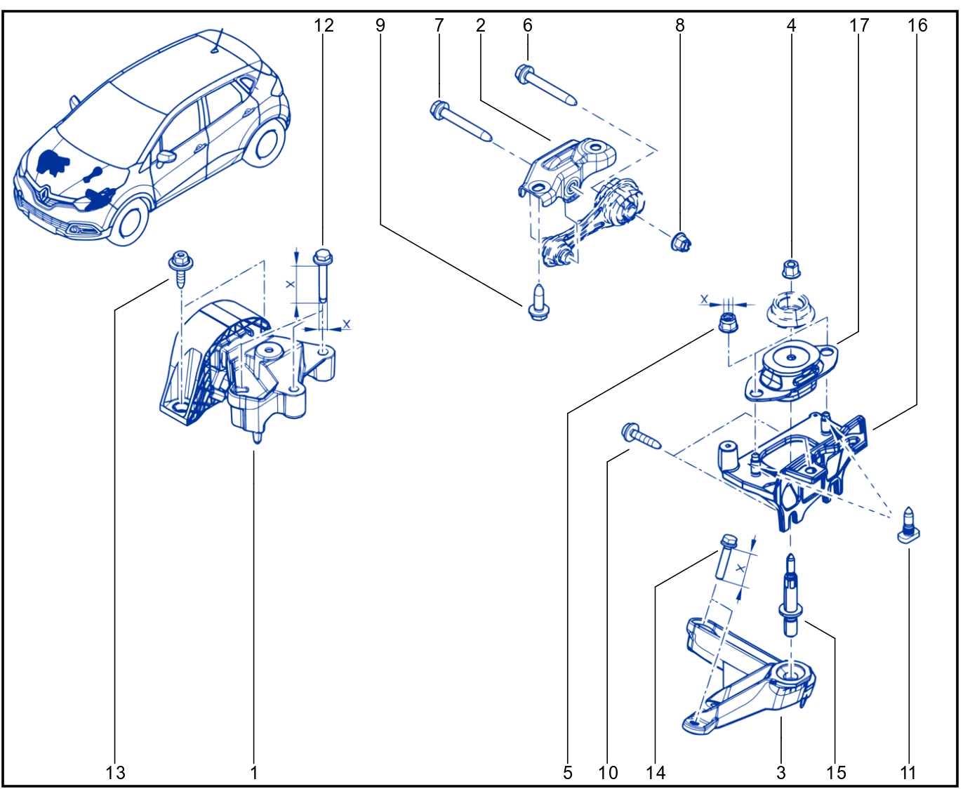 Engine And Transmission Assembly Support - 01079486
