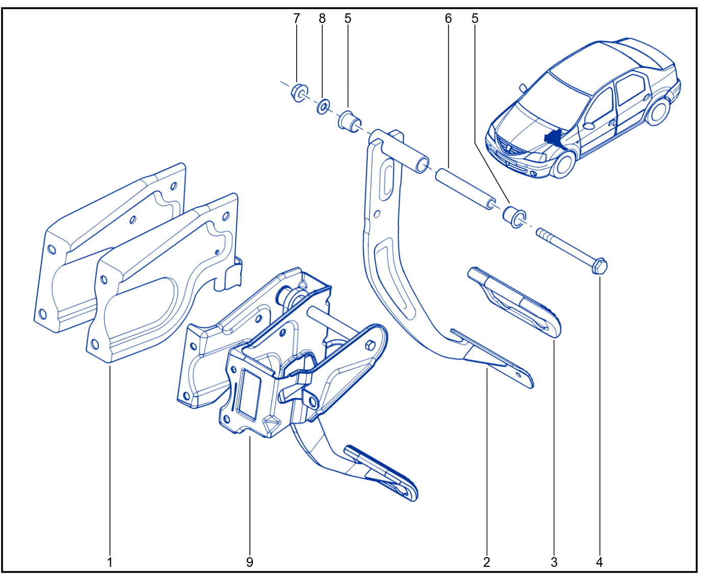 Pedal Assembly - 01079685
