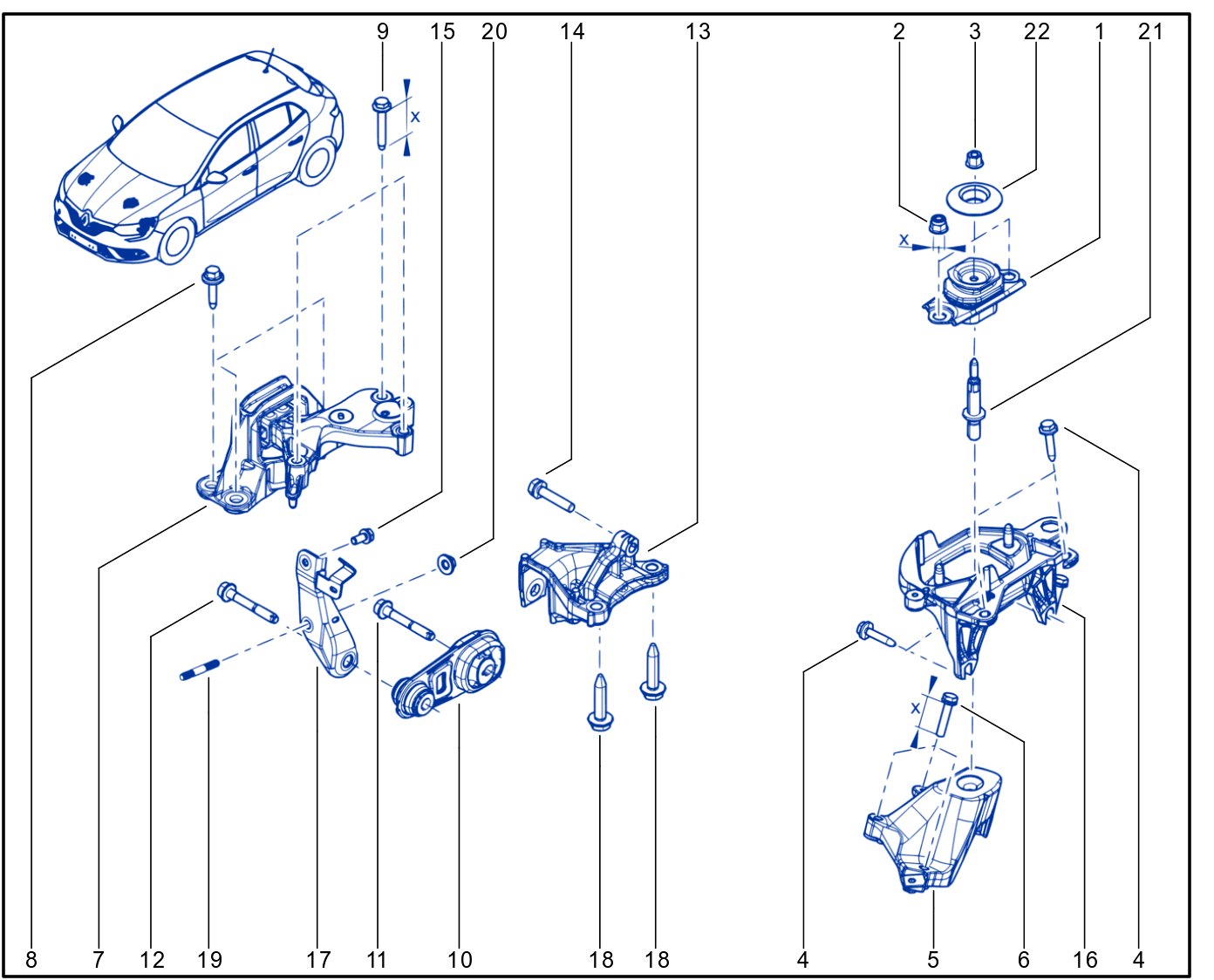 Engine And Transmission Assembly Support - 01079777