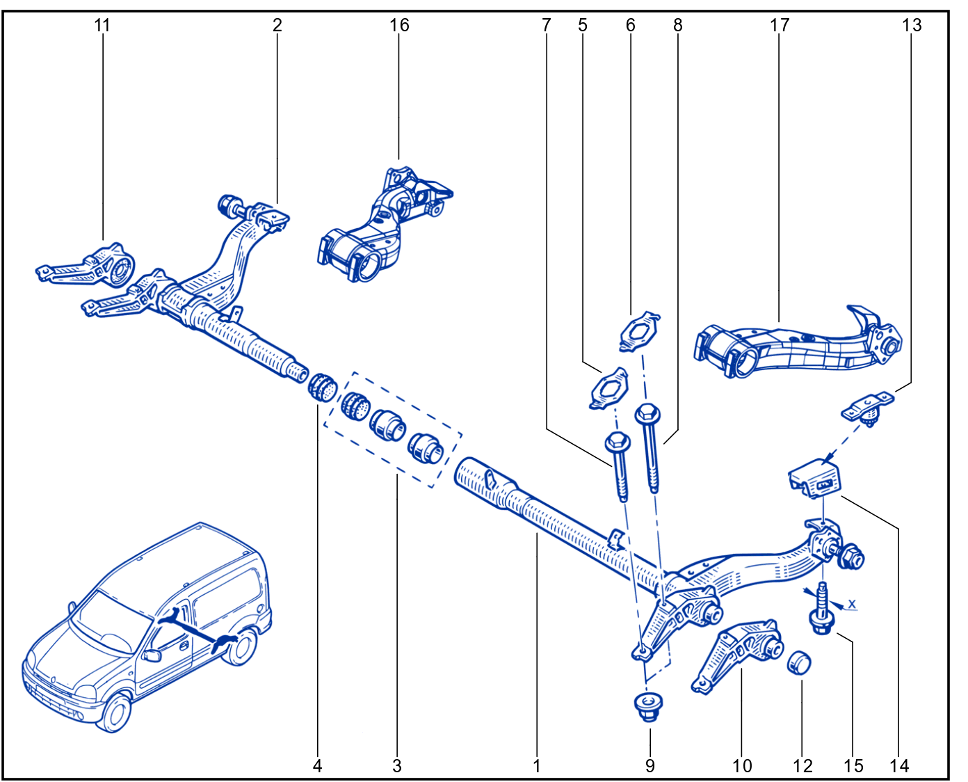 Rear Axle Component - 01080170