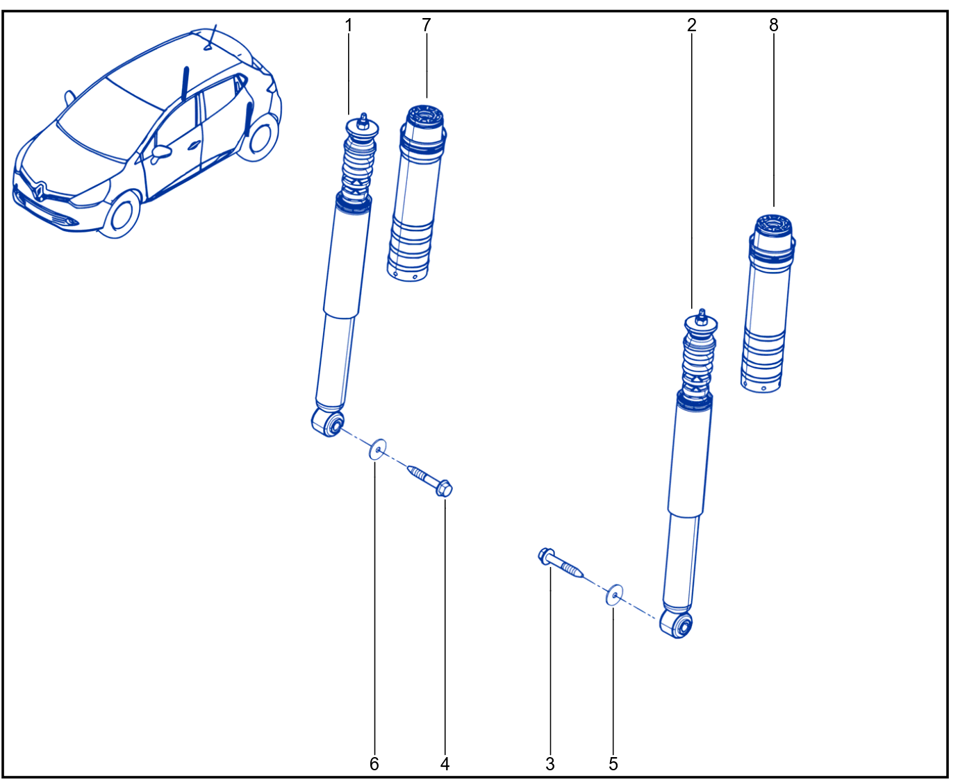 Suspension - Rear Shock Absorption - 01080223