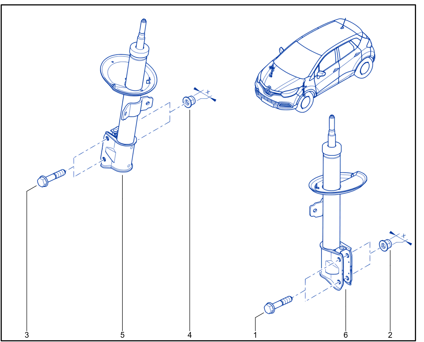 Suspension - Front Shock Absorption - 01080687