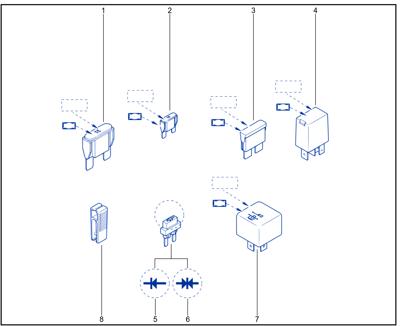 Fuse - Relay - Diode - 01080801