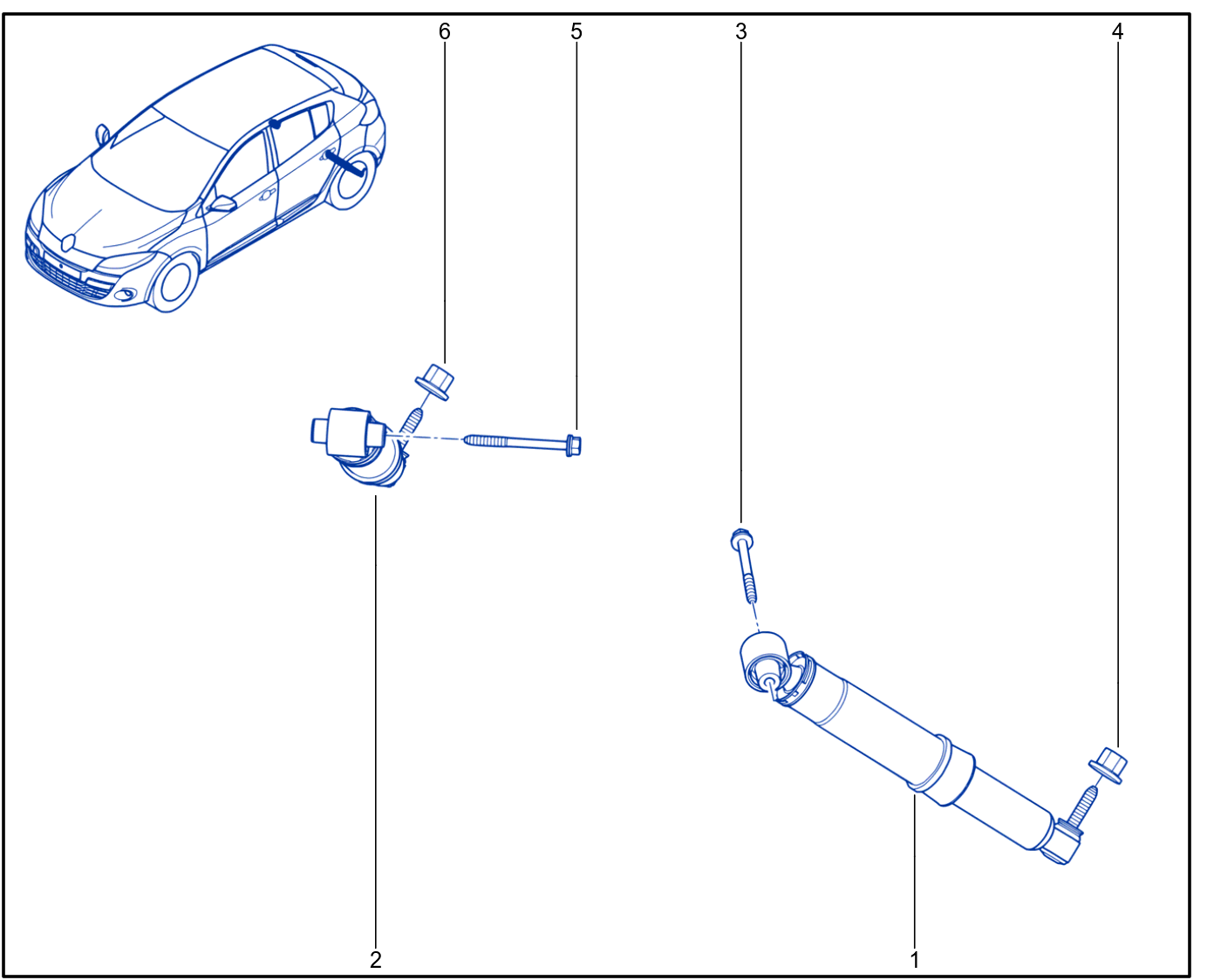 Suspension - Rear Shock Absorption - 01081205