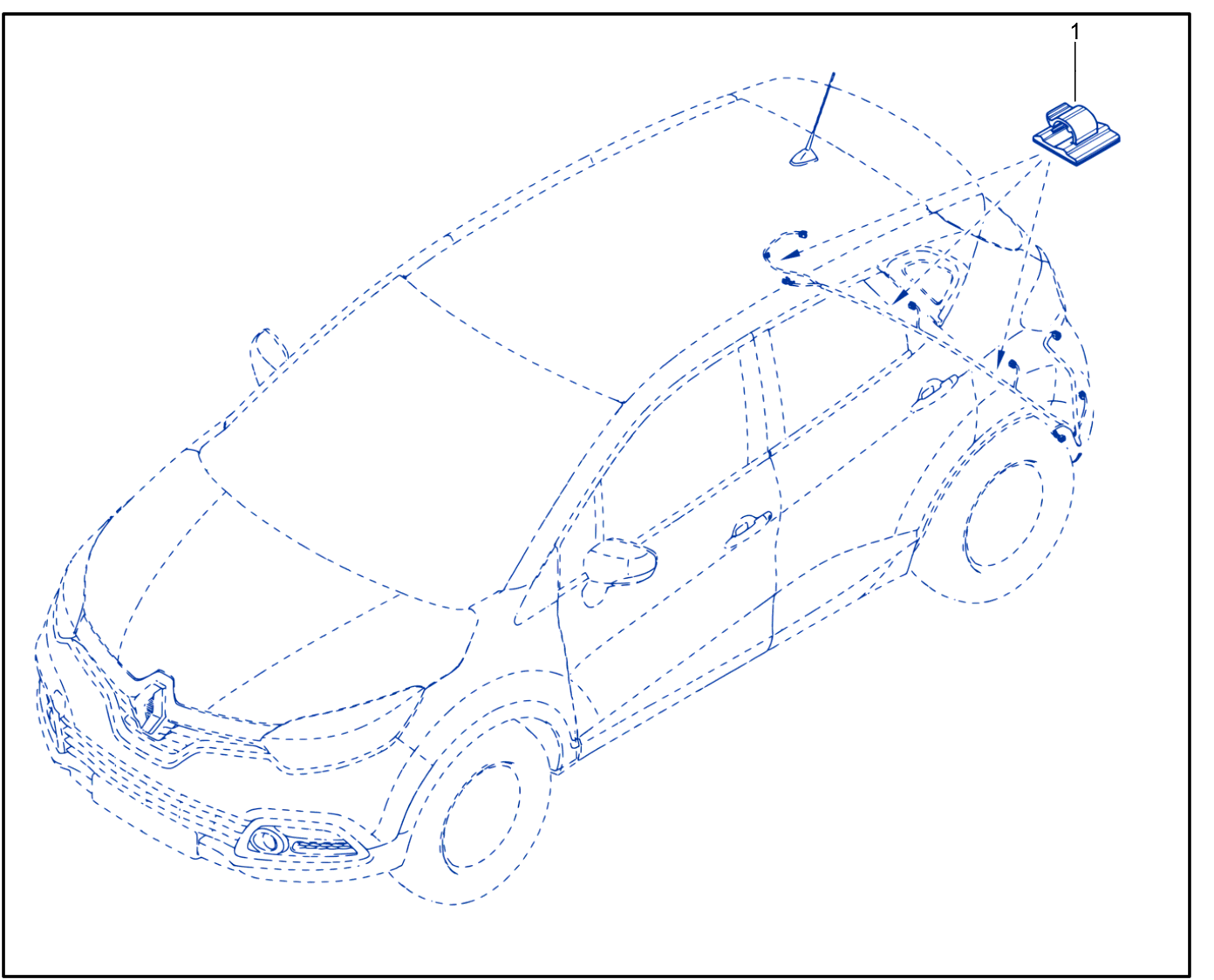 Wiring - Front End Panel Components - 01081323