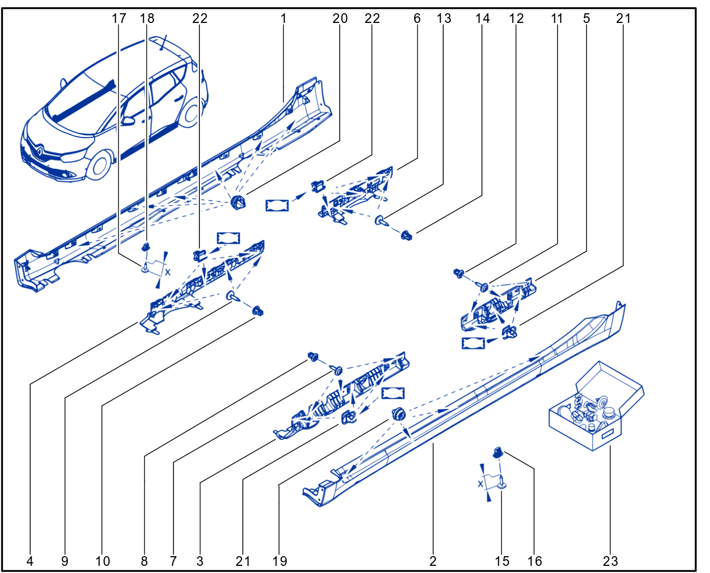 Aerodynamic Component - Side Step - 01081350