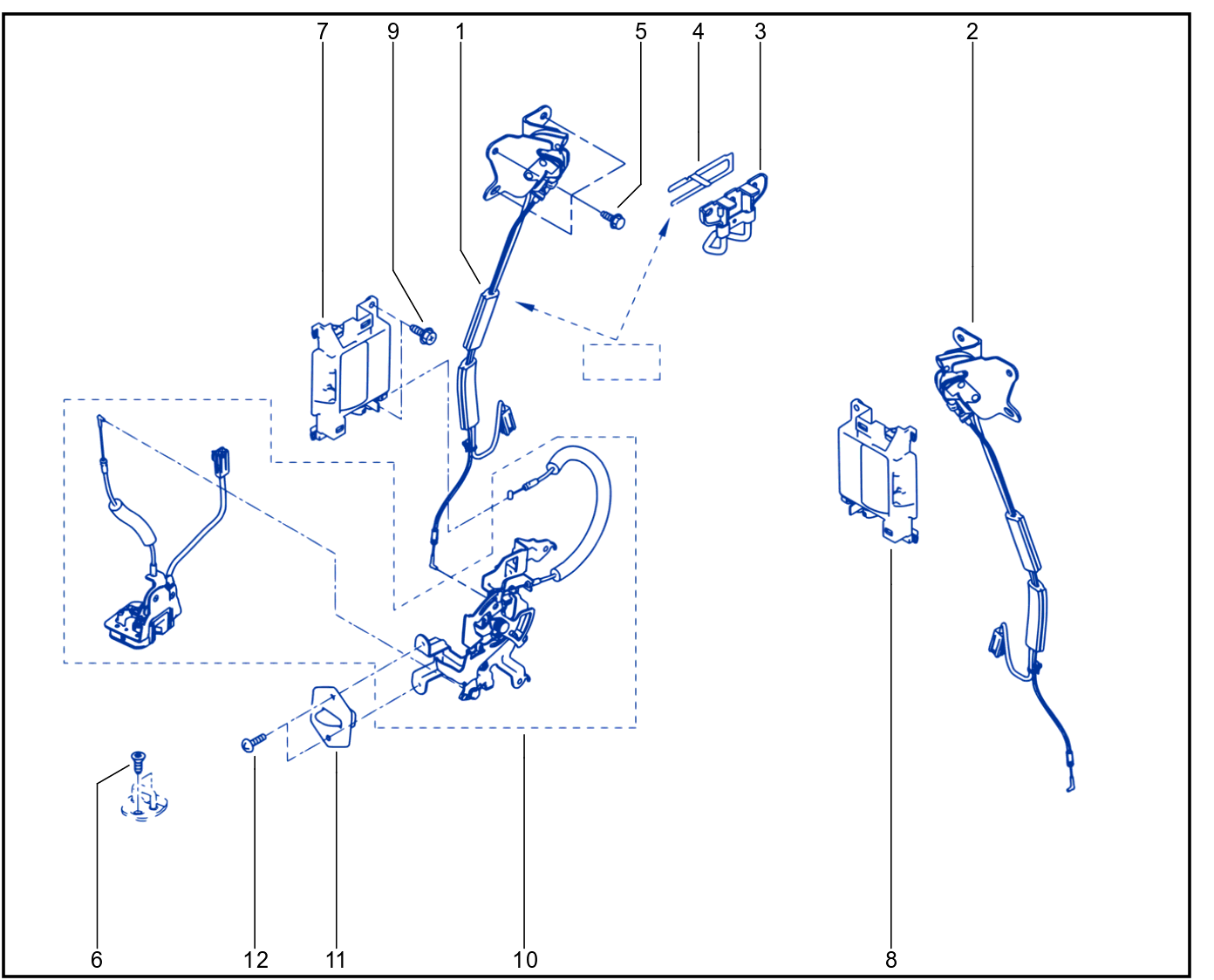 Rear Opening Element Control And Mechanism - 01081760