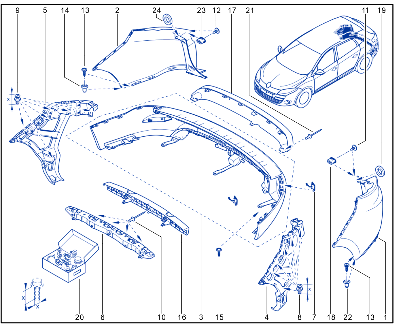 Rear Bumper - 01081905