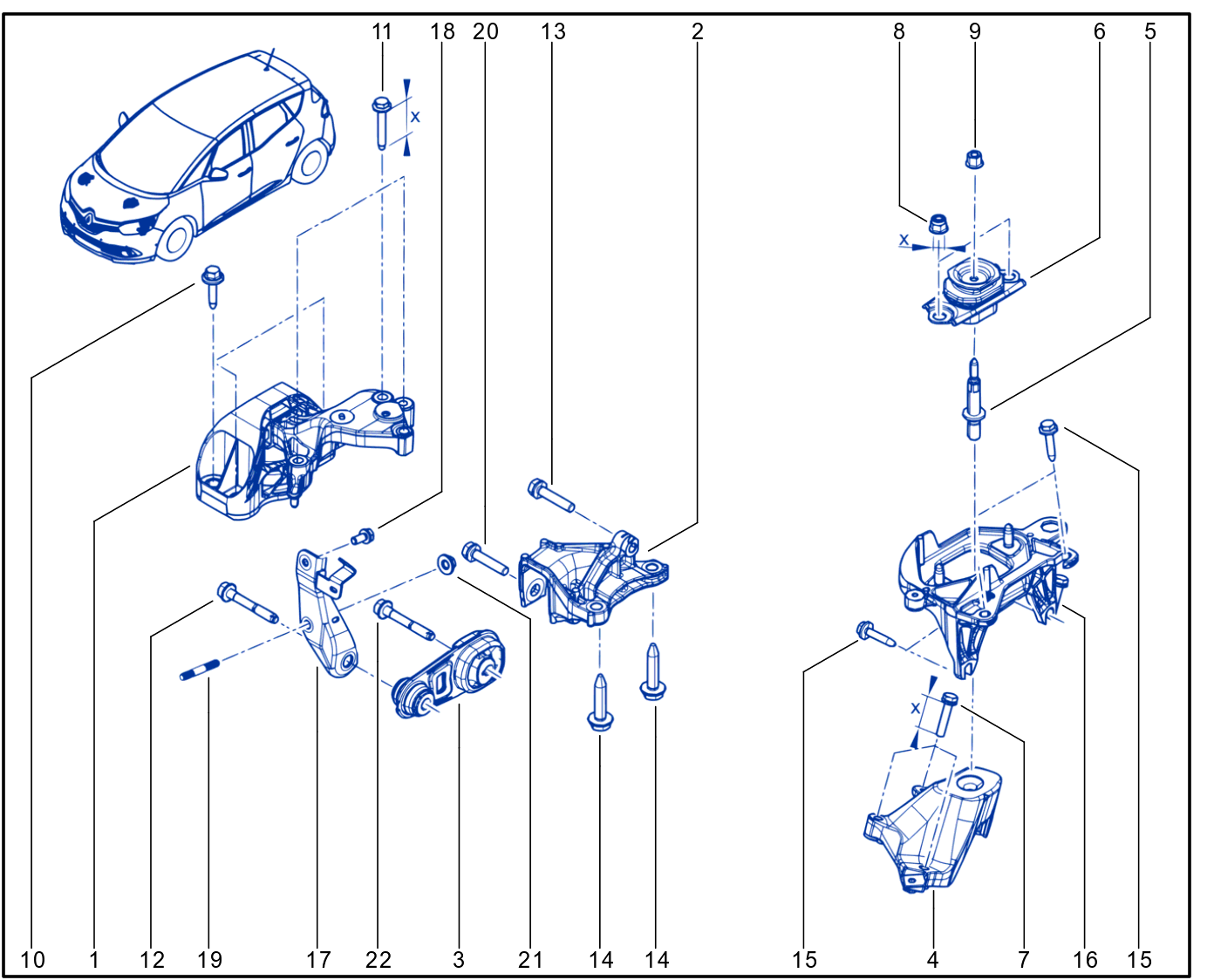 Engine And Transmission Assembly Support - 01082110