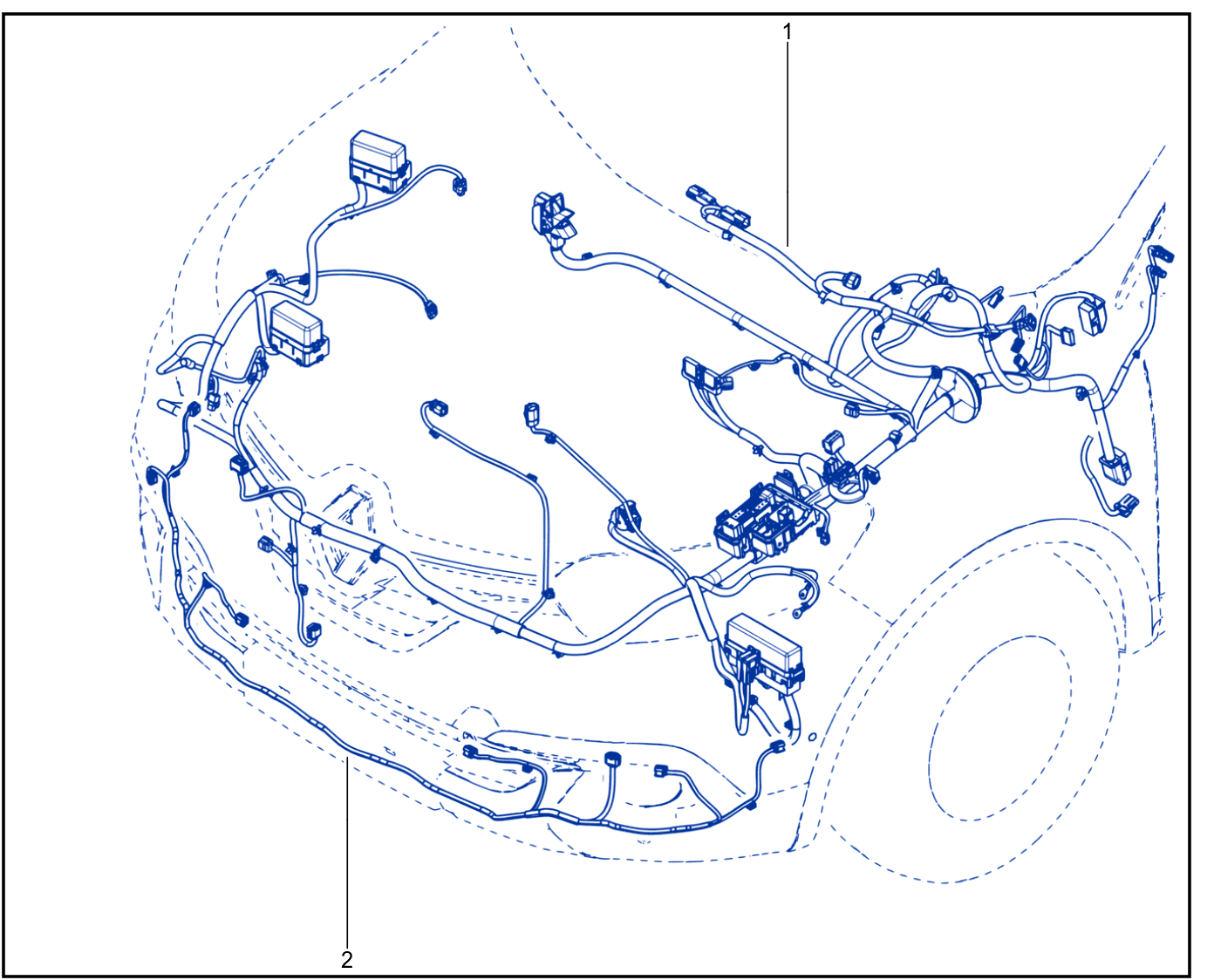 Wiring - Front End Panel Components - 01082172