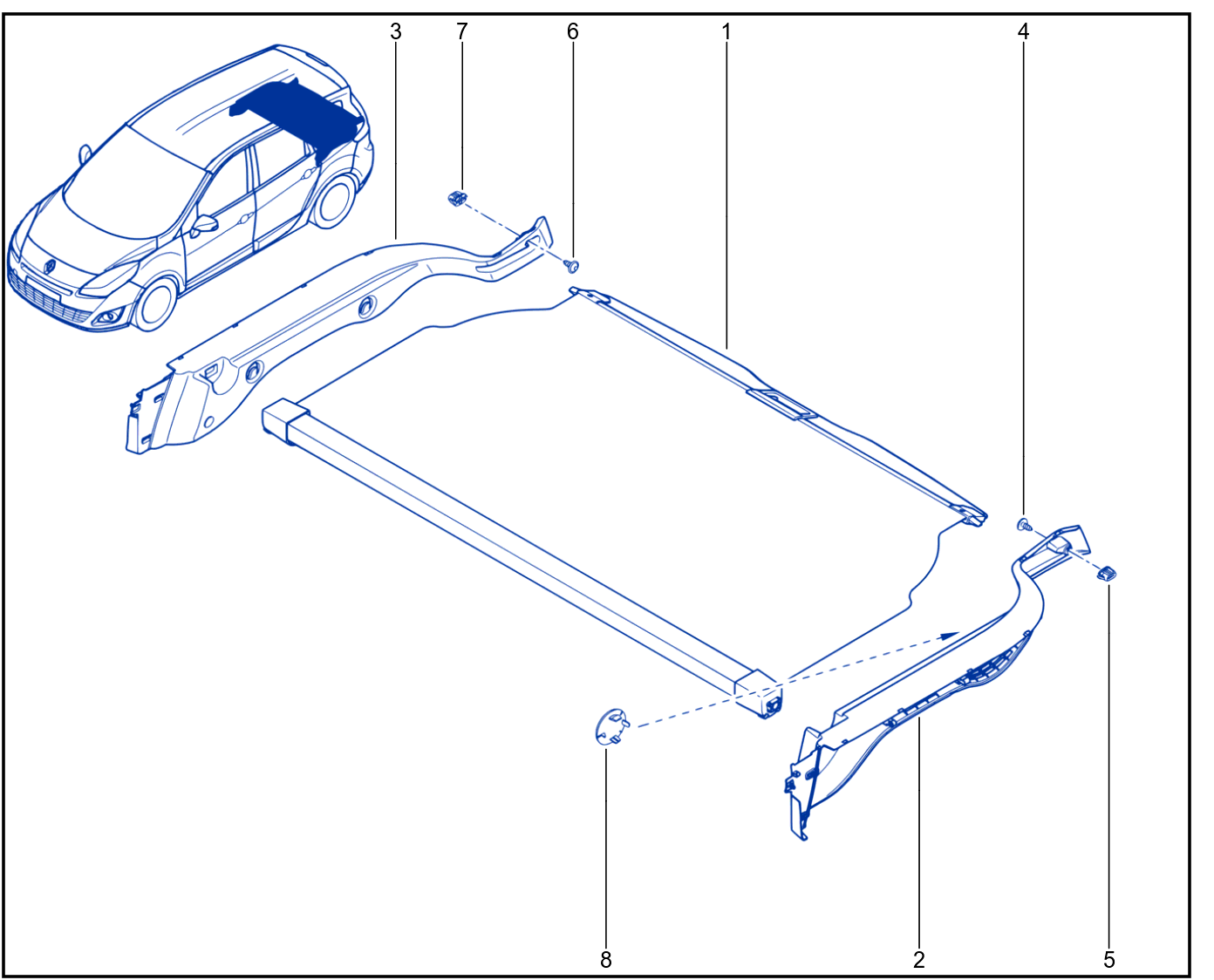 Rear Parcel Shelf - 01082344