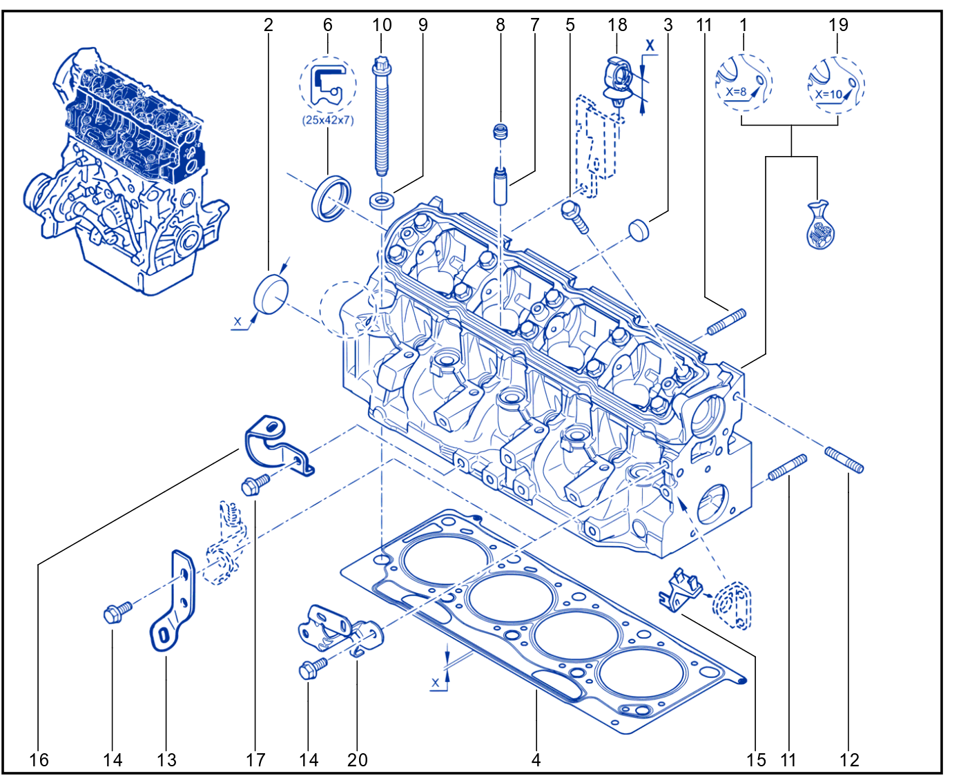 Cylinder Head - 01082463