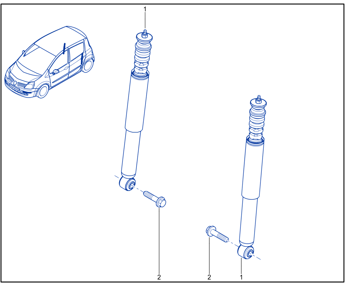 Suspension - Rear Shock Absorption - 01082541