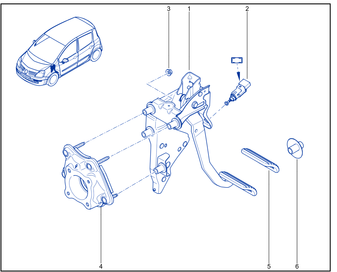 Pedal Assembly - 01082544