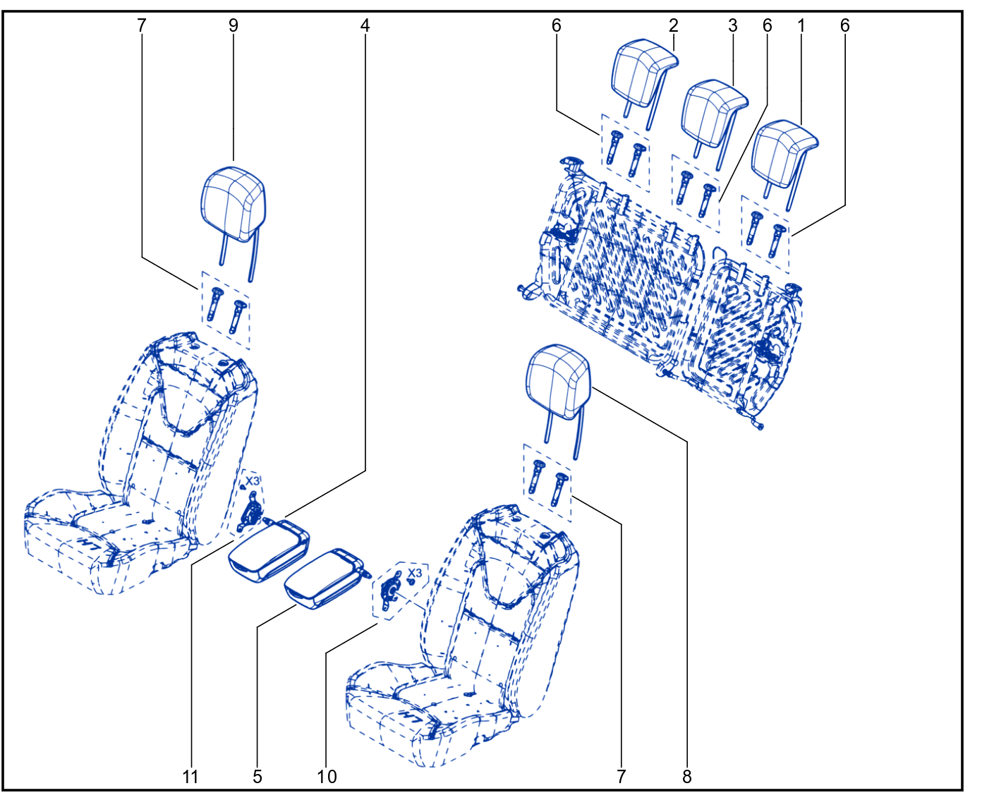 Headrest - 01082737