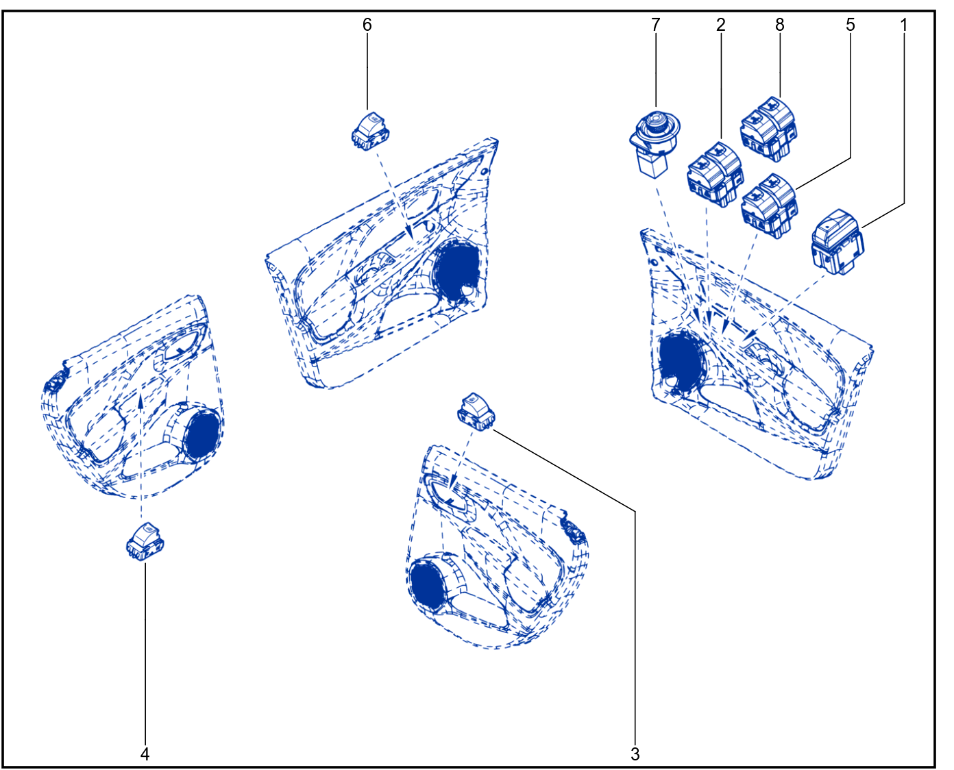 Control On Side Opening Elements - 01082753