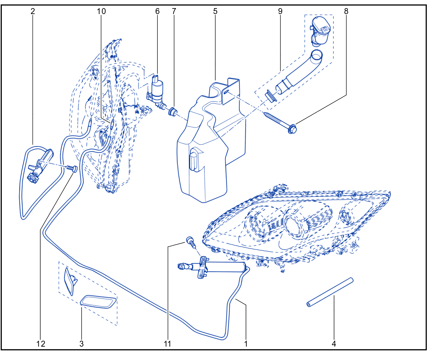 Headlight Wiping - Washing - 01082965