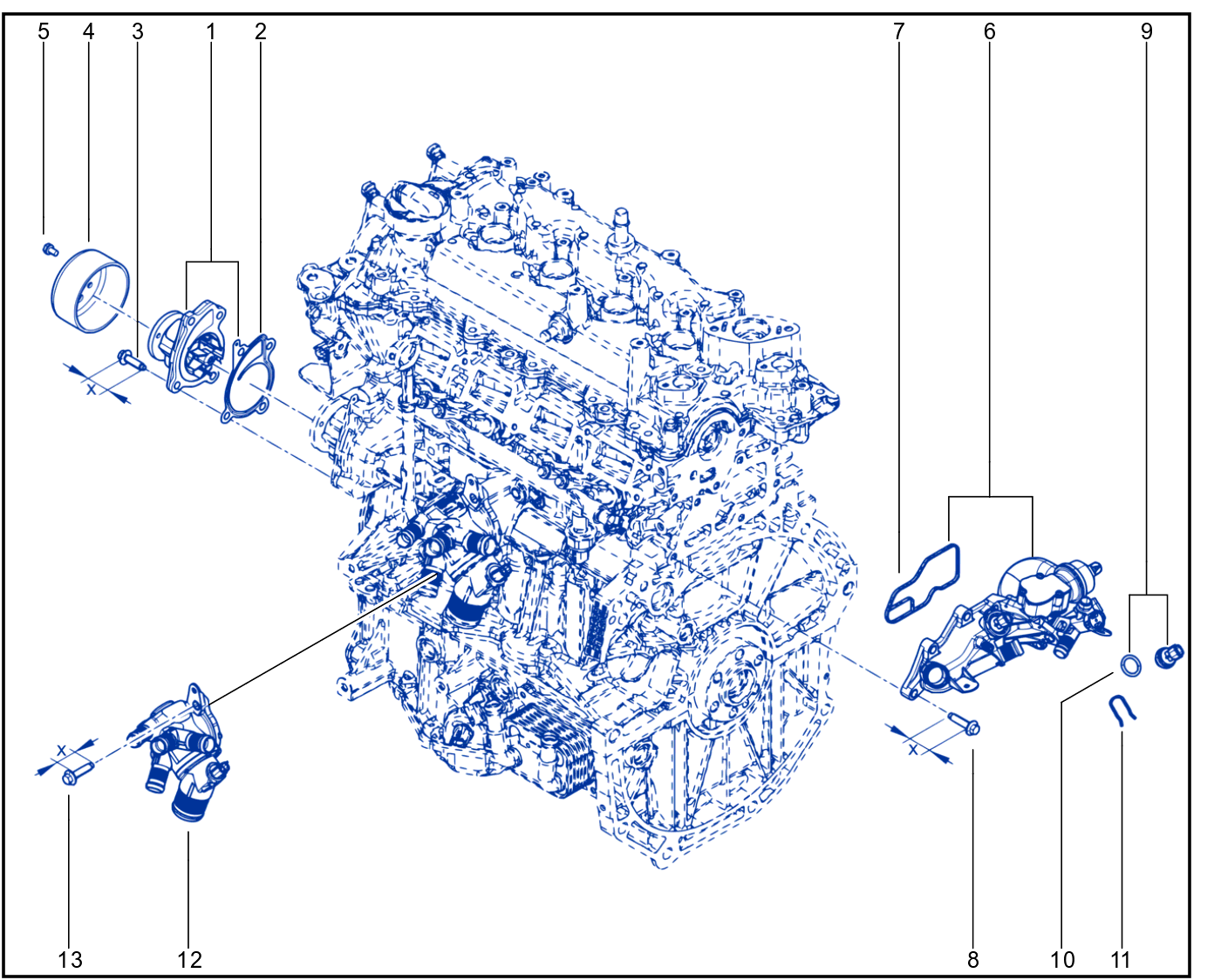 Water Pump - Coolant Unit - 01082994