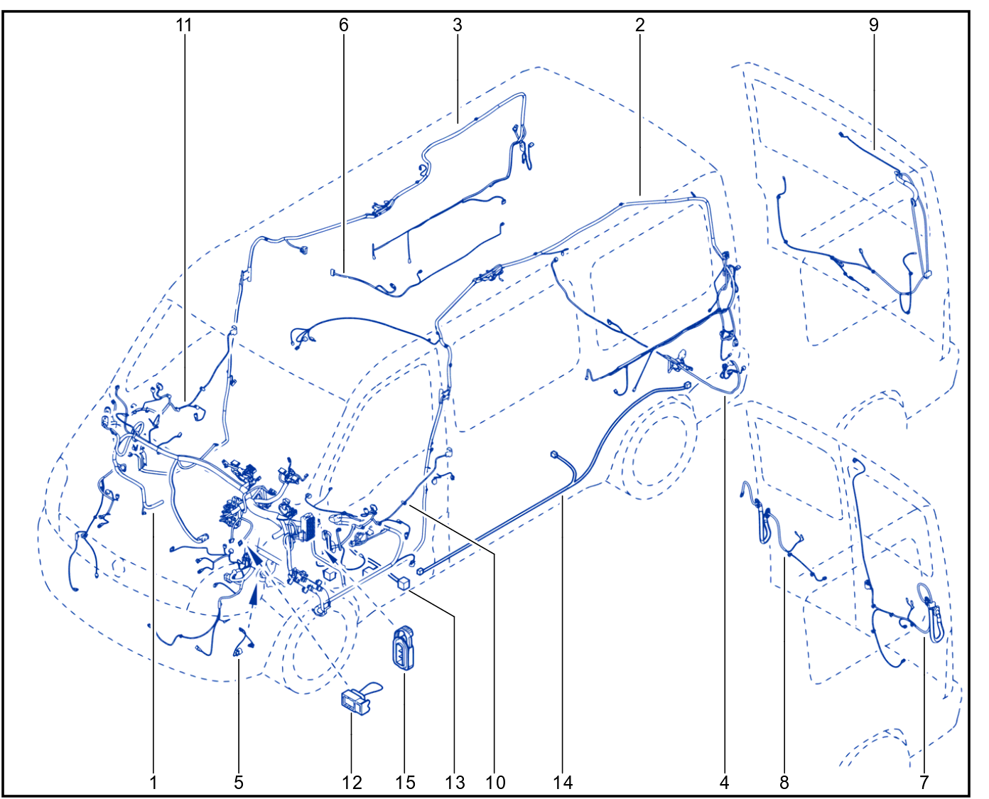 Wiring - Passenger Compartment Components - 01083110