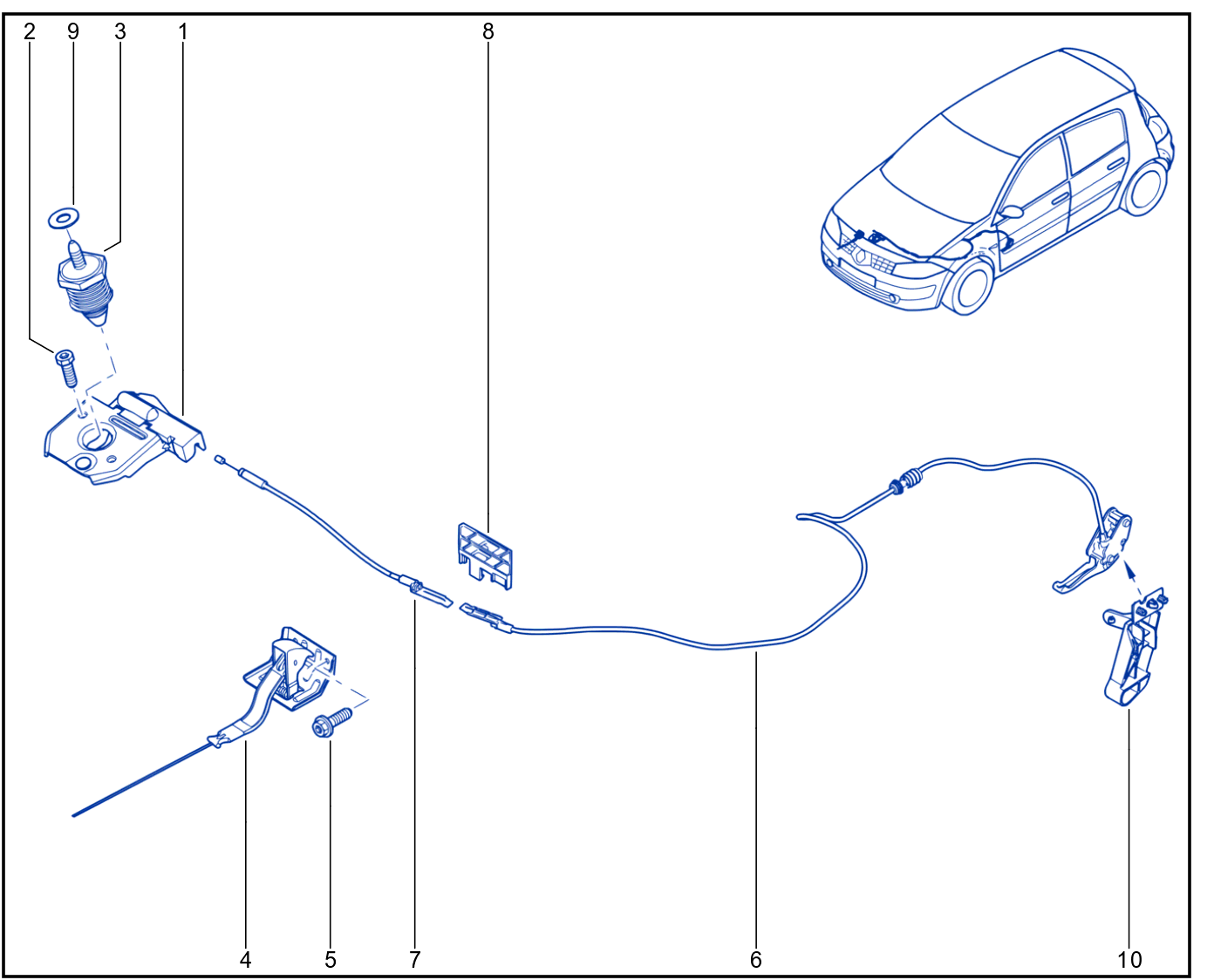 Front Opening Element Control And Mechanism - 01083192