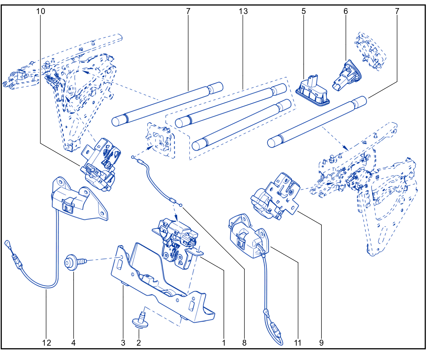 Rear Opening Element Control And Mechanism - 01083193