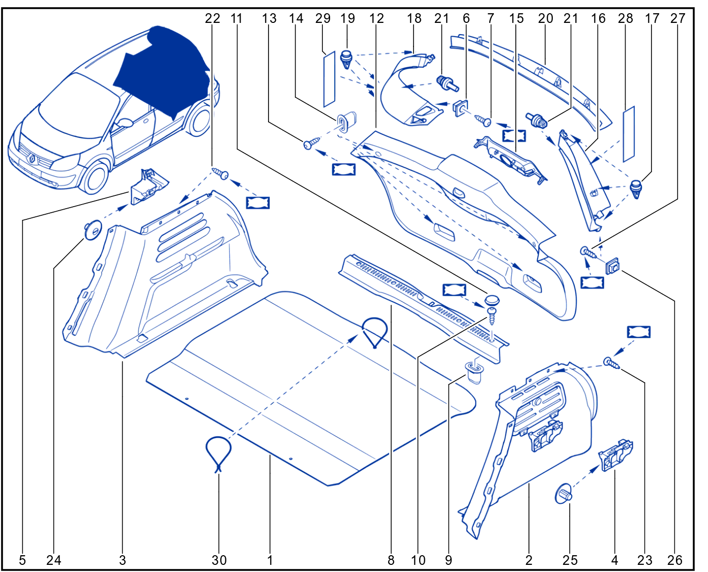 Luggage Compartment Trim - 01083294