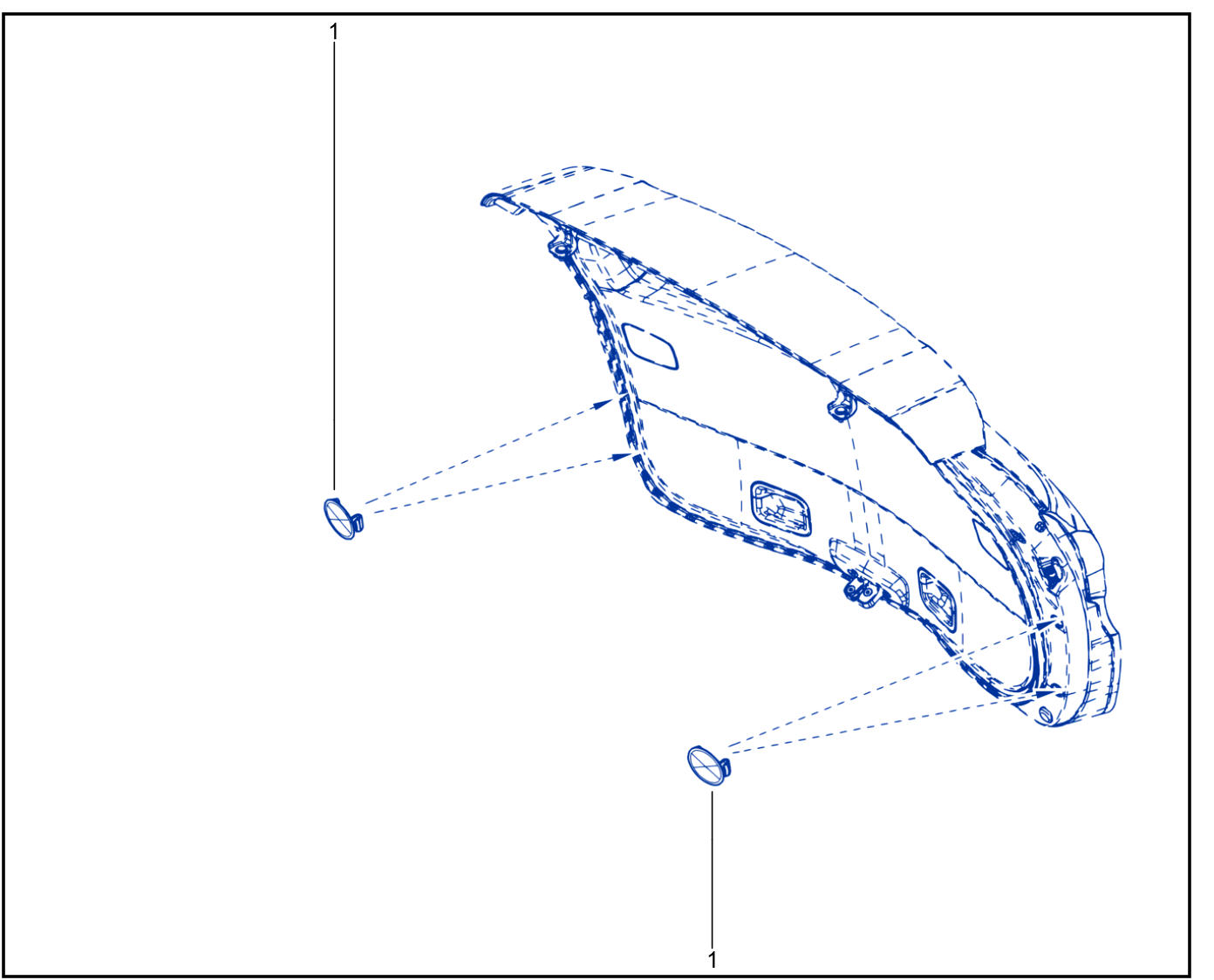 Rear Opening Element Trim - 01083558
