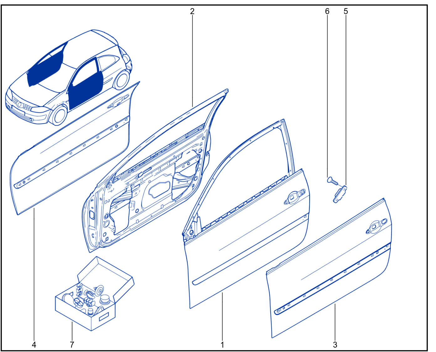 Side Opening Element Panelwork - 01084559