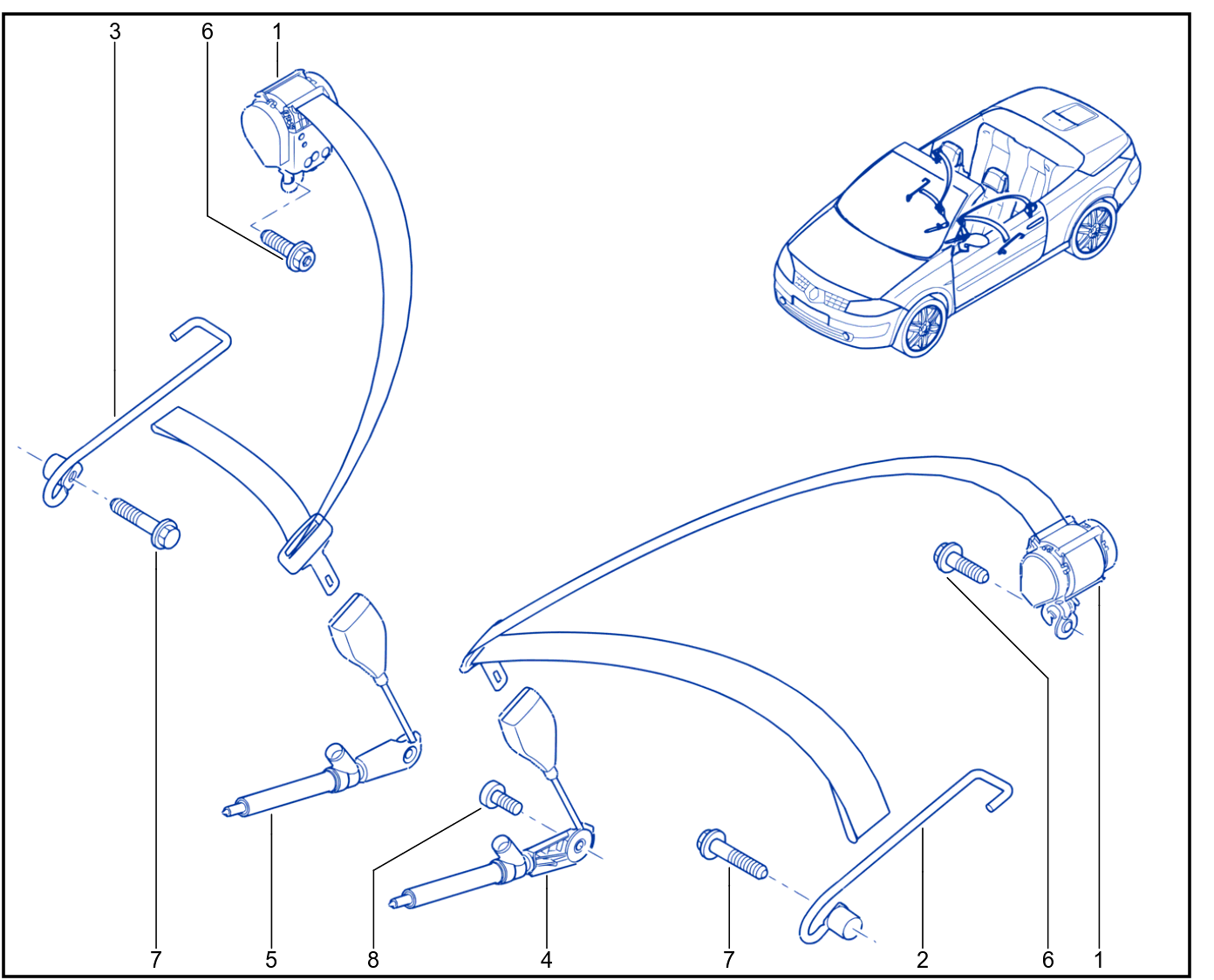 Front Seat Belt - 01084596