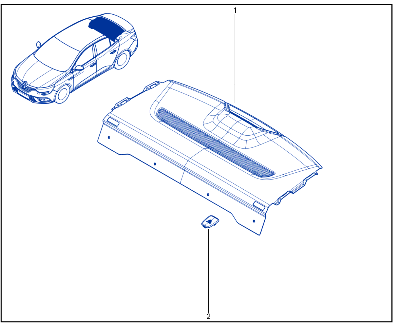 Rear Parcel Shelf - 01084617