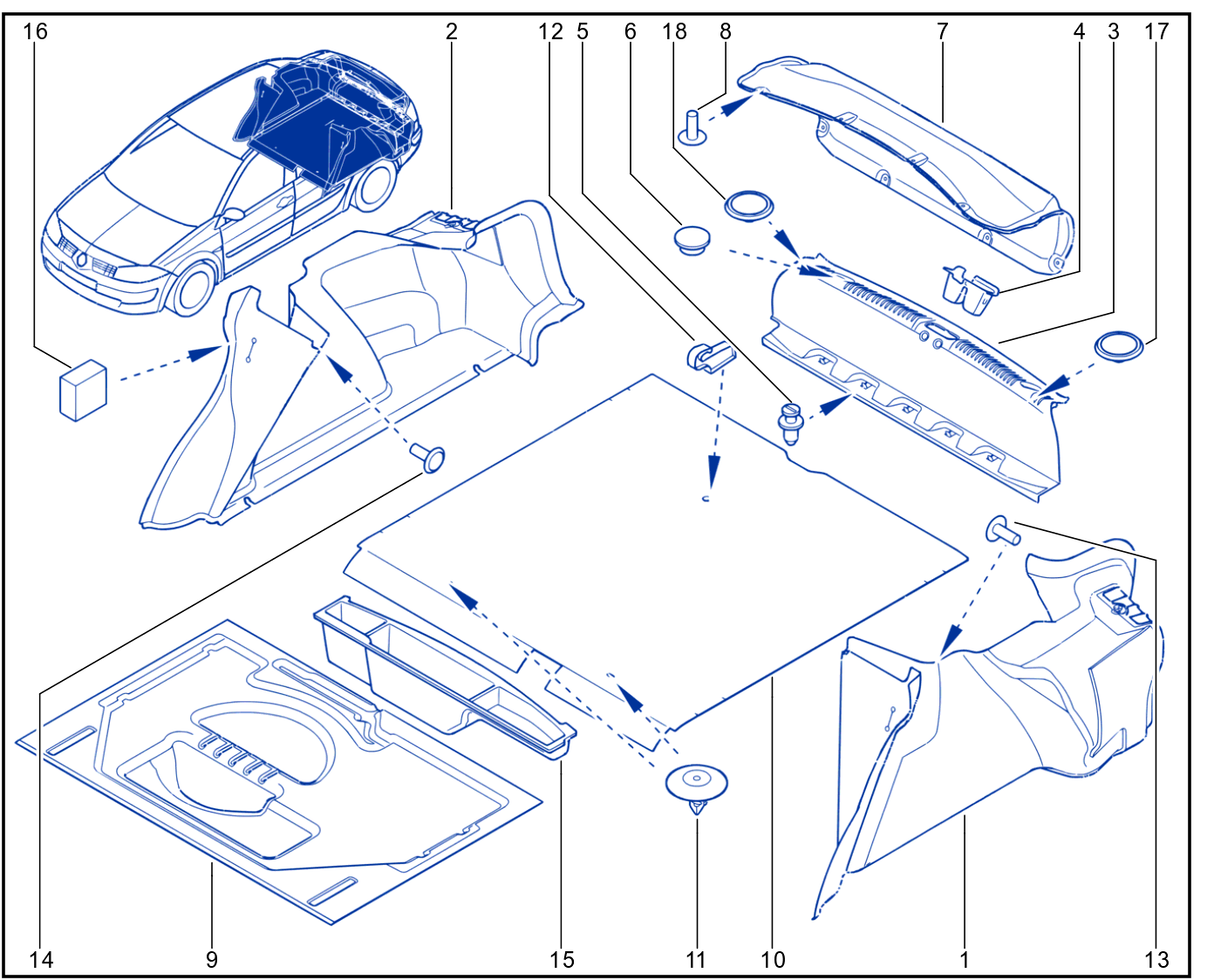 Luggage Compartment Trim - 01084623