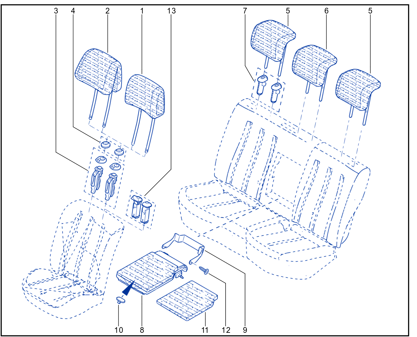 Headrest - 01084705