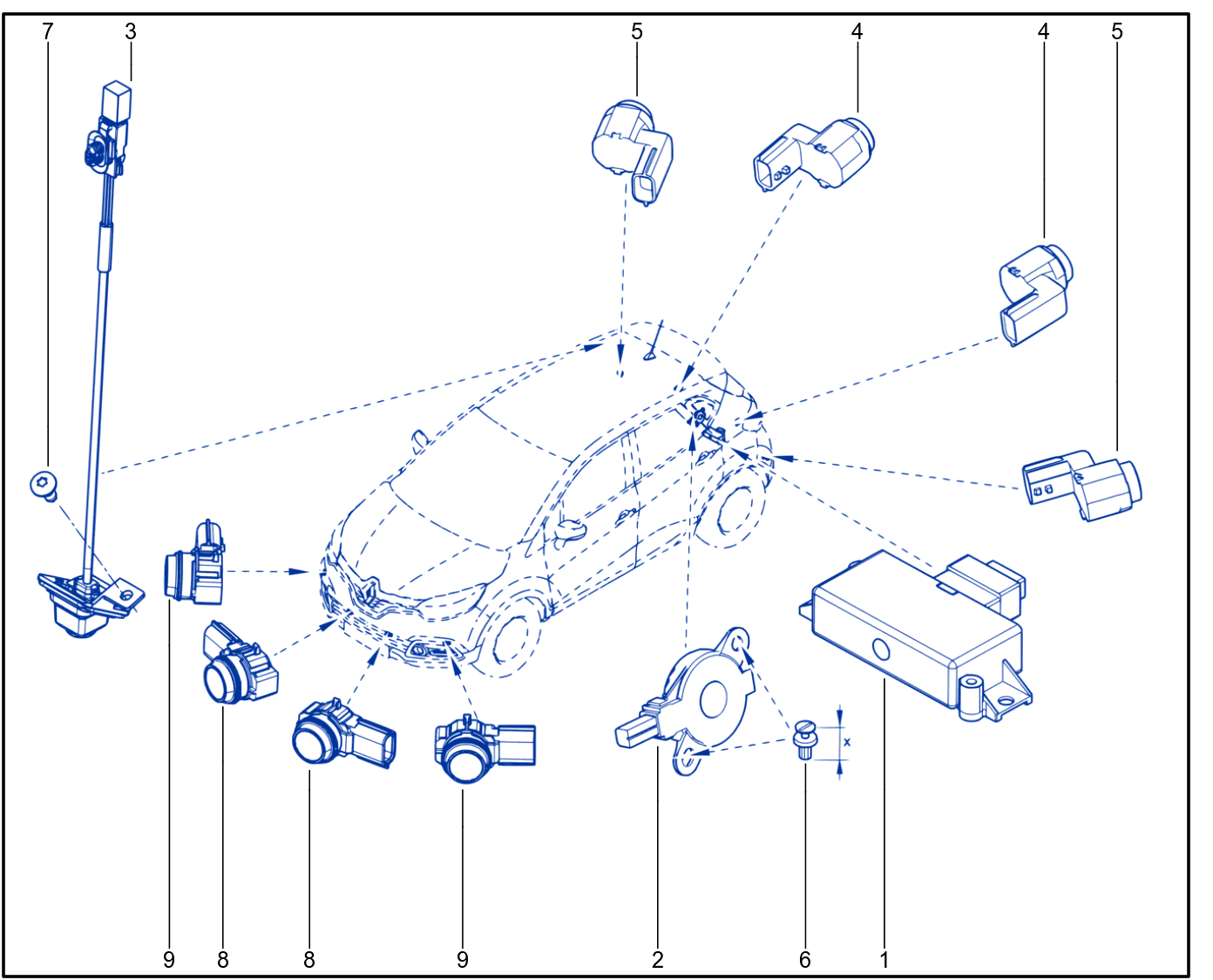 Parking Distance Control - 01084713