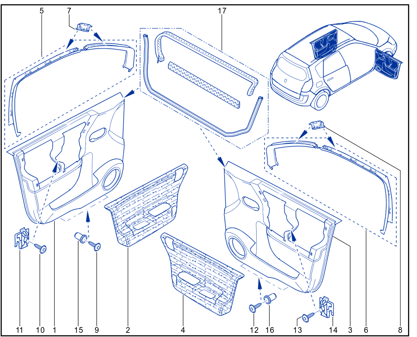 Side Opening Element Trim - 01084840