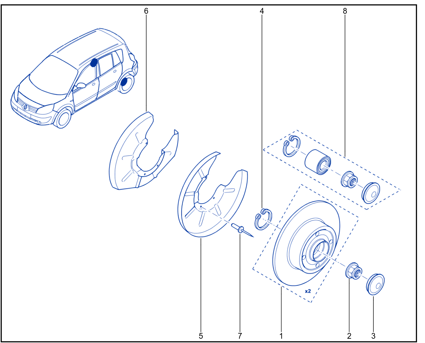 Rear Axle Component - 01084860