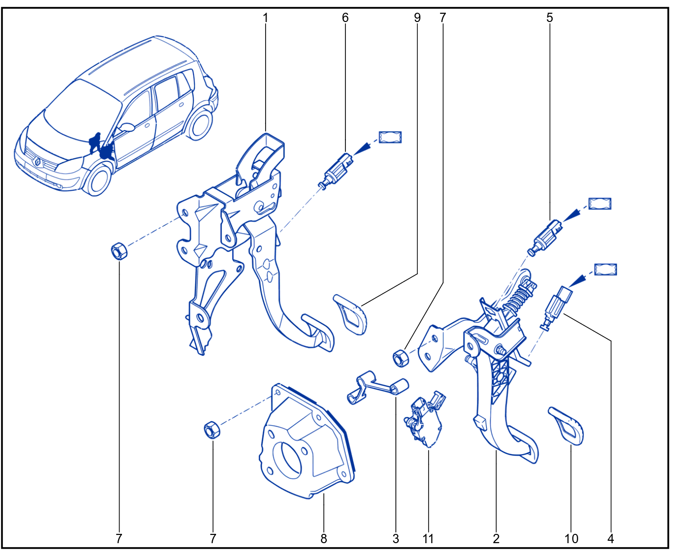 Pedal Assembly - 01084869